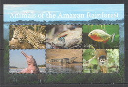 Ft205 2022 Niuafo'Ou Animals Amazon Rainforest Fishes Reptiles Fauna 1Kb Mnh - Otros & Sin Clasificación