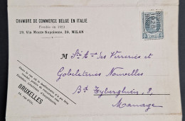 Typo 128B (BRUXELLES 1928 BRUSSEL) - Chambre De Commerce Belge En Italie - Typografisch 1922-31 (Houyoux)