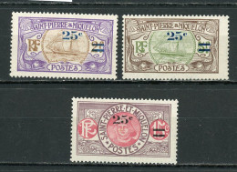 St PIERRE ET MIQUELON - DIVERS - N° Yvert 118+119+120** - Unused Stamps