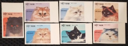 Viet Nam Vietnam MNH Imperf Stamps 1986 : Cat / Cats - Scott#1641-1647, CV$11 (Ms493) - Viêt-Nam