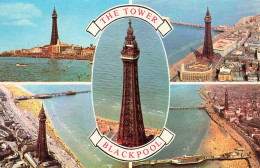 ROYAUME-UNI - The Tower - Blackpool - Multi-vues De Différents Endroits - Carte Postale Ancienne - Blackpool