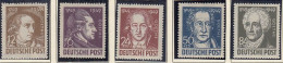SBZ  234-238, Postfrisch **, Johann Wolfgang Von Goethe, 1949 - Postfris