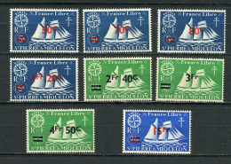St PIERRE ET MIQUELON - VOILIERS - N° Yvert 315+316+317+318+319+320+321+322** - Unused Stamps