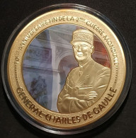 Médaille General De Gaulle - 70éme Anniversaire De La Libération - Cuivre Plaqué Or (dorée à L'or Fin) - WWII - Frankrijk