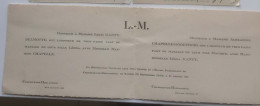 Faire-part  CHAPELLE LEZ HERLAIMONT   1936 - Hochzeit