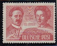 SBZ  229, Postfrisch **, Karl Liebknecht, Rosa Luxemburg, 1949 - Neufs