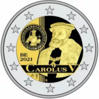 Belgie 2021   2 Euro Commemo   "Karolus V Gulden"   UNC Uit De CC - UNC Du CC !! - Belgien