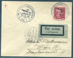 1929 Sweden Stockholm - Wien Austria Via Berlin Germany Airmail 1st Flight Cover. Stockholm / Amsterdam Night Flight - Brieven En Documenten