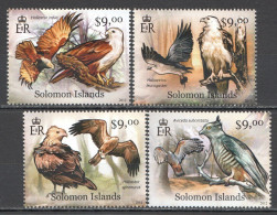 Wb366 2012 Solomon Islands Birds Of Prey Fauna #1491-94 Set Mnh - Autres & Non Classés