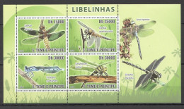 O0247 2008 Sao Tome & Principe Fauna Insects Dragonflies 1Kb Mnh - Sonstige & Ohne Zuordnung