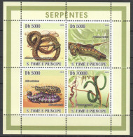 O0227 2008 Sao Tome & Principe Snakes Fauna Reptiles 1Kb Mnh - Autres & Non Classés