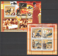 O0223 2008 Sao Tome & Principe Cars Ford Model T 1Bl+1Kb  Mnh - Autos