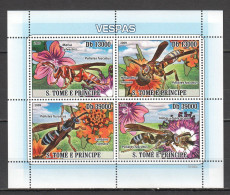 O0210 2009 Sao Tome & Principe Fauna Insects Wasps 1Kb Mnh - Altri & Non Classificati