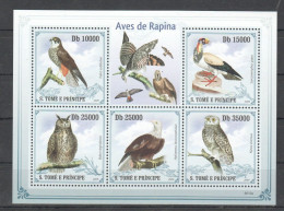 O0208 2009 Sao Tome & Principe Birds Of Prey Fauna Kb Mnh - Andere & Zonder Classificatie