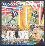 O0179 2010 Guinea-Bissau Football Usa World Cup Landon Donovan Bradley Bl Mnh - Andere & Zonder Classificatie