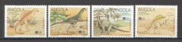 Ft229 1994 Angola The World Of Dinosaurs Prehistoric Fauna #964-967 1Set Mnh - Prehistóricos