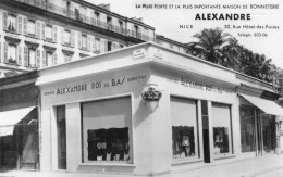 NICE (Alpes-Maritimes) - Bonneterie Alexandre, Roi Du Bas, 30 R Hôtel-des-Postes & Rue Blacas - Carte-Photo, écrit 1947 - Sonstige & Ohne Zuordnung