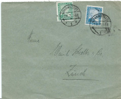 LETTRE POUR LA SUISSE 1925 AVEC 2 TIMBRES ET CACHET DE DARMSTADT - Covers & Documents