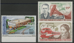 AFARS Et ISSAS POSTE AERIENNE PA N° 109 + 110 + 111 Neufs ** (MNH) "aérogare / Edison / Volta" Qualité TB. - Unused Stamps