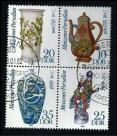 ● GERMANIA DDR 1982  PORCELLANE Vasi  N. 2667 / 70  Serie Completa, Usati  Cat. ? € ️ Lotto N. 4724 ️ - Postzegelboekjes