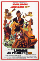 Cinema - James Bond 007 - L'homme Au Pistolet D'or - Roger Moore - Illustration Vintage - Affiche De Film - CPM - Carte  - Affiches Sur Carte