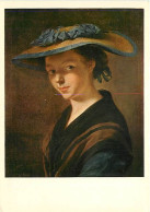 Art - Peinture - Pierre Etienne Falconet - Jeune Fille Au Chapeau De Paille - CPM - Voir Scans Recto-Verso - Pintura & Cuadros