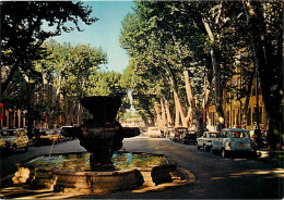Automobiles - Aix En Provence - Fontaine Des Neuf Canons Sur Le Cours Mirabeau - Carte Neuve - CPM - Voir Scans Recto-Ve - Toerisme