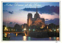 75 - Paris - Cathédrale Notre Dame - La Seine - Vue De Nuit - Carte Neuve - CPM - Voir Scans Recto-Verso - Notre-Dame De Paris
