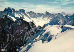 74 - Chamonix - Mont-Blanc - Téléphérique De L'Aiguille Du Midi - Panorama Sur Les Aiguilles De Chamonix - CPM - Voir Sc - Chamonix-Mont-Blanc