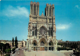 51 - Reims - Cathédrale Notre Dame - Façade De La Cathédrale - CPM - Carte Neuve - Voir Scans Recto-Verso - Reims