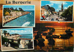 44 - La Bernerie En Retz - Multivues - Automobiles - Flamme Postale - Etat Pli Visible - CPM - Voir Scans Recto-Verso - La Bernerie-en-Retz