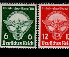 Deutsches Reich 689 - 690 Berufswettkampf  MNH Postfrisch ** Neuf RK - Neufs