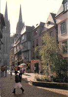 29 - Quimper - La Rue Kéréon - Les Flèches De La Cathédrale Saint Corentin - Flamme Postale - Voir Scans Recto Verso  - Quimper