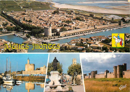 30 - Aigues Mortes - Multivues - Blasons - CPM - Voir Scans Recto-Verso - Aigues-Mortes