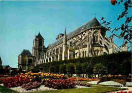 18 - Bourges - La Cathédrale Saint Etienne - Fleurs - Carte Neuve - CPM - Voir Scans Recto-Verso - Bourges