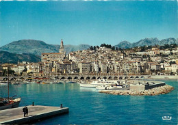 06 - Menton - L'entrée Du Port Et La Vieille Ville - Vue Aérienne - CPM - Carte Neuve - Voir Scans Recto-Verso - Menton