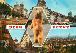 Animaux - Ours - La Fosse Aux Ours De Berne - Multivues - Zoo - Bear - Carte Dentelée - CPSM Grand Format - Carte Neuve  - Bären