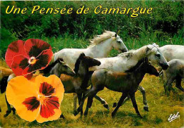 Animaux - Chevaux - Camargue - Juments Et Poulains De Race Camarguaise - Flamme Postale - CPM - Voir Scans Recto-Verso - Horses