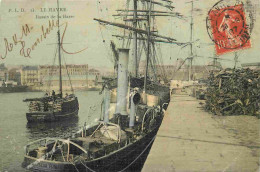 76 - Le Havre - Bassin De La Barre - Animée - Bateaux - Colorisée - Carte Gauffrée - CPA - Oblitération Ronde De 1907 -  - Portuario