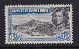 Ascension: 1938/53   KGVI    SG43    6d   [Perf: 13½]  MH - Ascensión