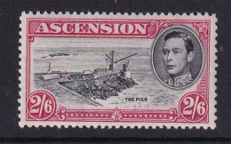 Ascension: 1938/53   KGVI    SG45c    2/6d   [Perf: 13]  MH - Ascensión