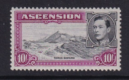 Ascension: 1938/53   KGVI    SG47b    10/-   [Perf: 13]  MH - Ascension (Ile De L')