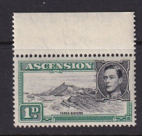 Ascension: 1938/53   KGVI    SG39d    1d  Black & Green  [Perf: 13]    MH - Ascensión