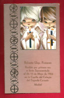 Image Pieuse Communion Roberto Llop. Pomares 15-05-1966 Chapelle Del Colegia Del Sagrado Corazon Madrid Espagne - Images Religieuses