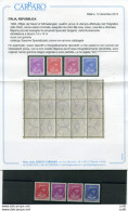Testa David Di Michelangelo - Serie Carta Filigranata "sinusoide E Rombi" - Plaatfouten En Curiosa