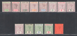 1896-97 Sierra Leone - Stanley Gibbons N. 41/53 - MH* - Otros & Sin Clasificación