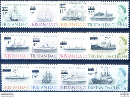 Definitiva. Navi. Soprastampati 1971. - Tristan Da Cunha