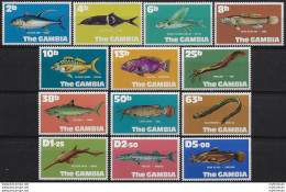 1971 Gambia Marine Wildlife 13v. MNH SG N. 271/83 - Andere & Zonder Classificatie