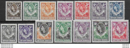 1953 Northern Rhodesia Elizabeth II 14v. MNH SG N. 61/74 - Sonstige & Ohne Zuordnung