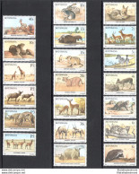 1987 BOTSWANA - Catalogo Yvert N. 551-70 - Animali Del Botswana - 20 Valori - MNH** - Other & Unclassified